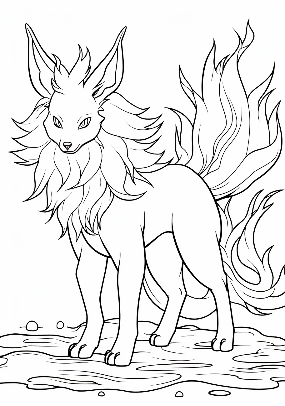 200 Eevee Coloring Pages: Evolve Your Art Skills 64