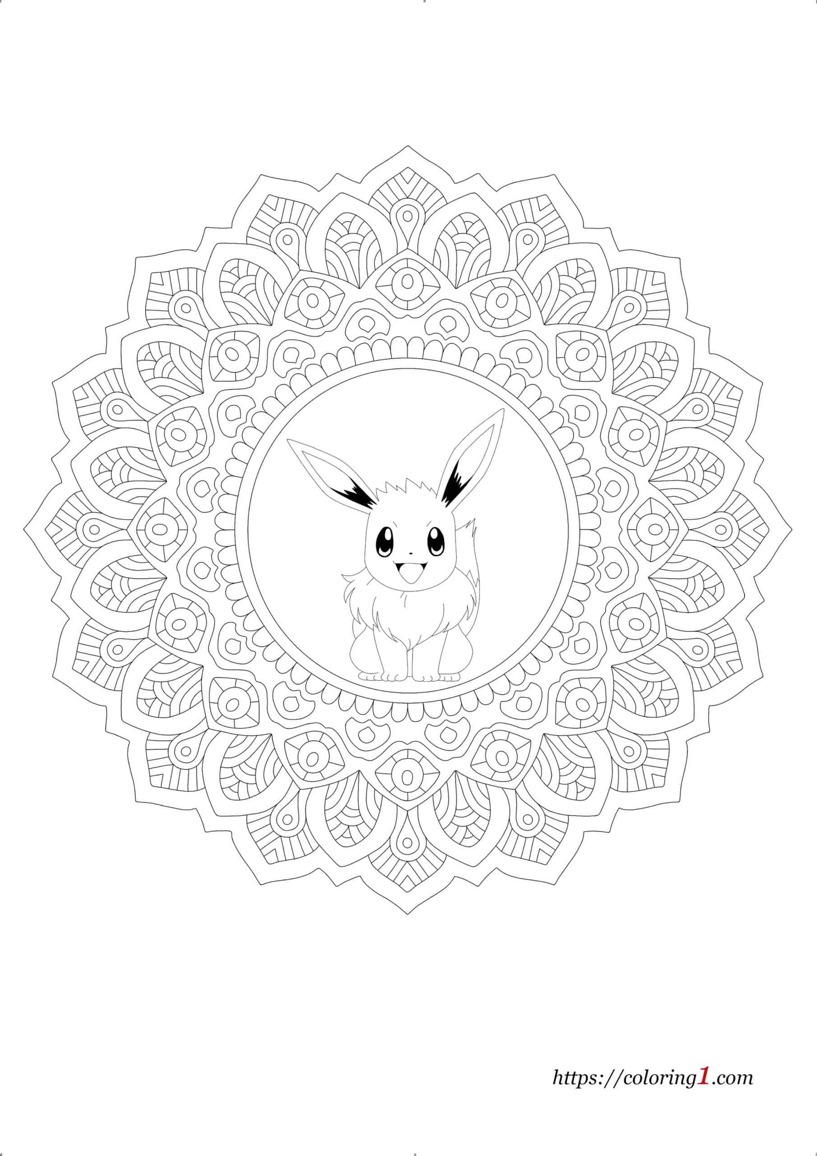 200 Eevee Coloring Pages: Evolve Your Art Skills 65