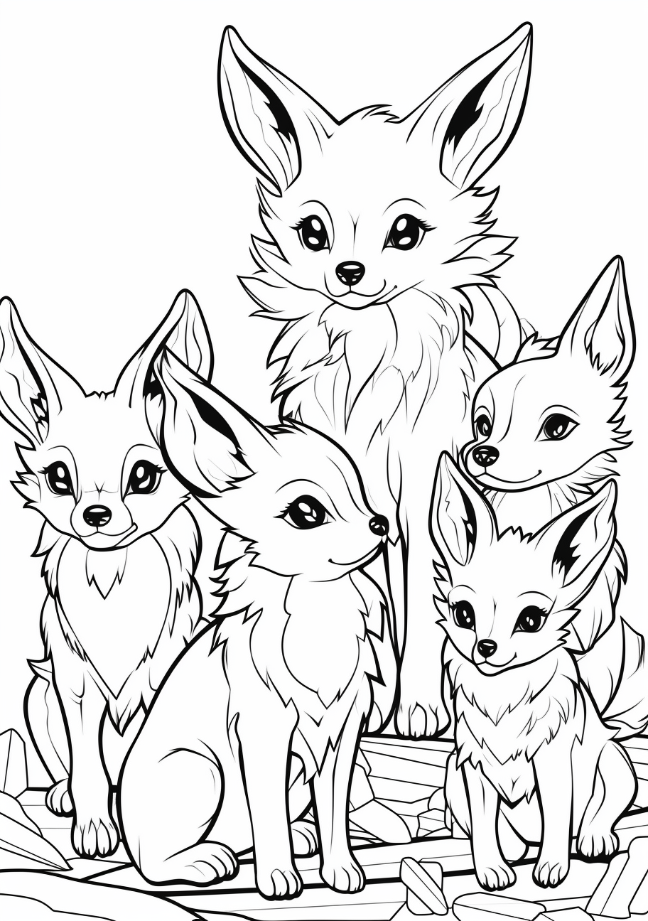 200 Eevee Coloring Pages: Evolve Your Art Skills 77