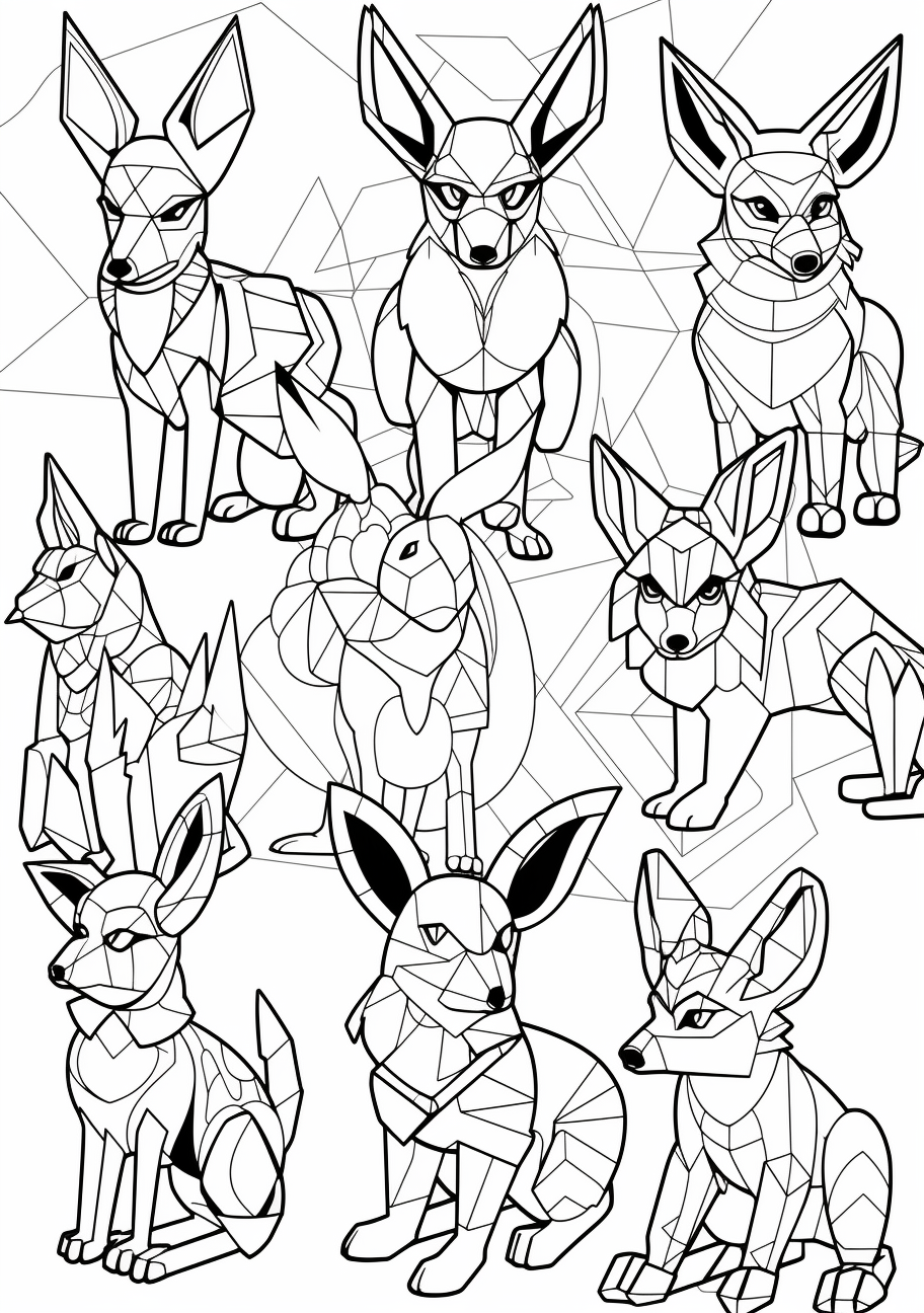 200 Eevee Coloring Pages: Evolve Your Art Skills 82