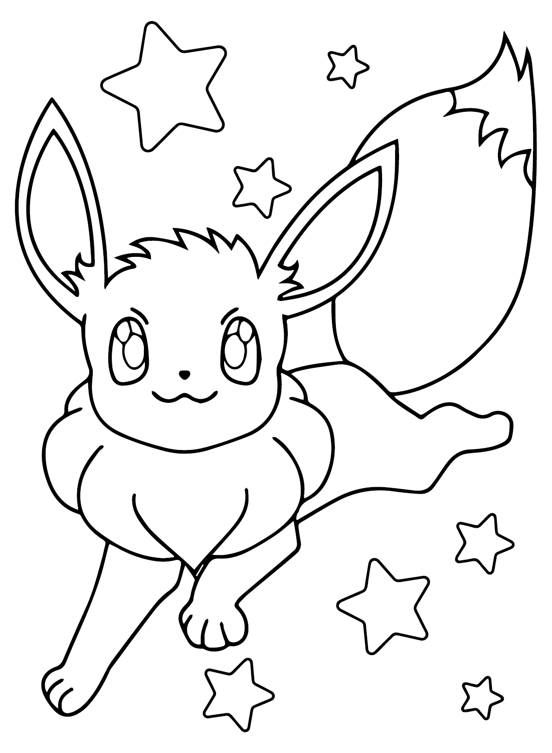 200 Eevee Coloring Pages: Evolve Your Art Skills 84
