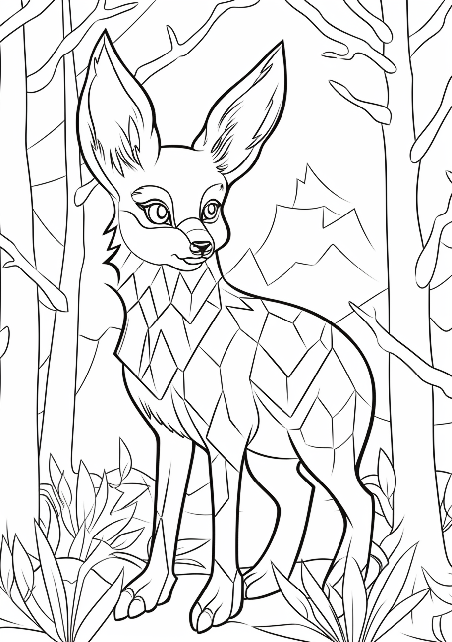 200 Eevee Coloring Pages: Evolve Your Art Skills 91