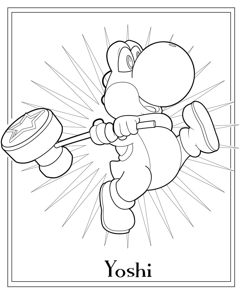 40+ Yoshi Color Pages 6