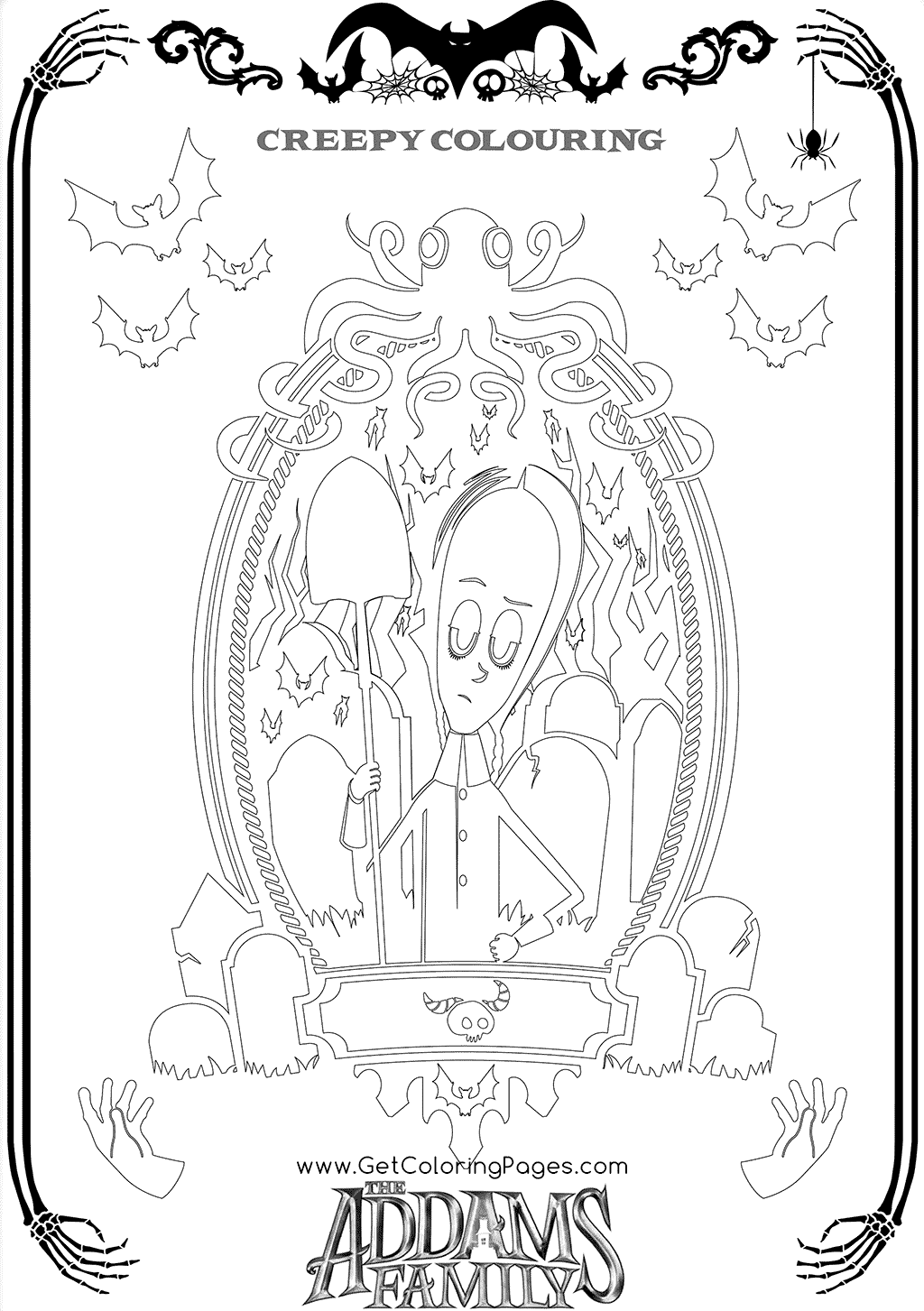 69 Wednesday Coloring Pages Printable 23