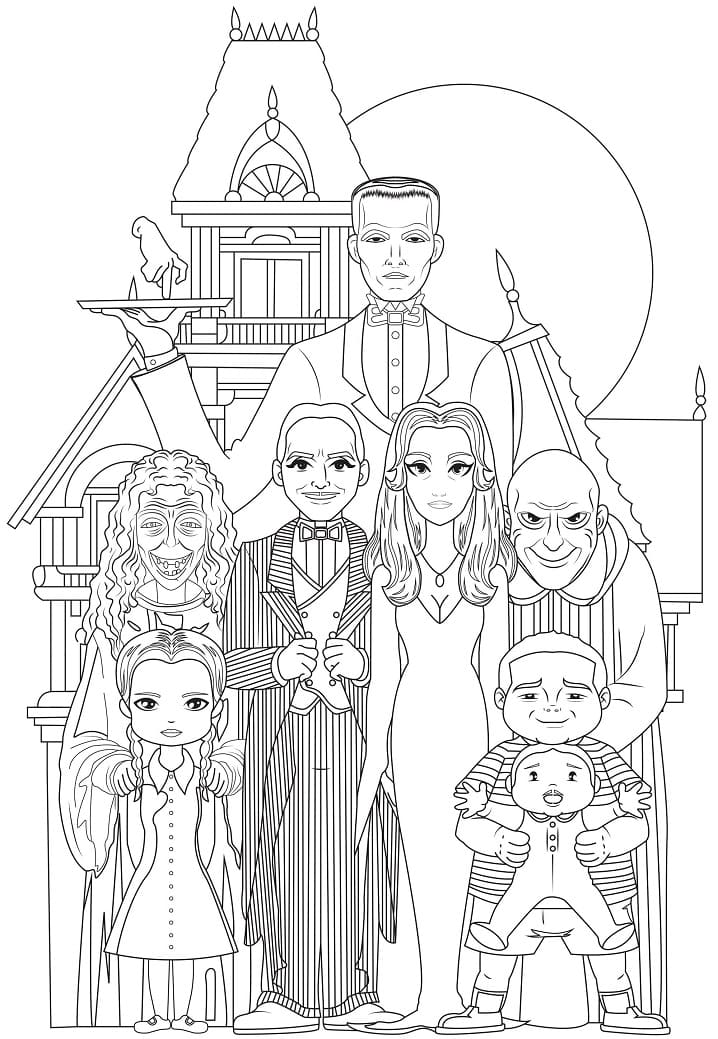 69 Wednesday Coloring Pages Printable 4