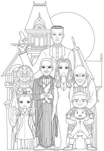 69 Wednesday Coloring Pages Printable 43