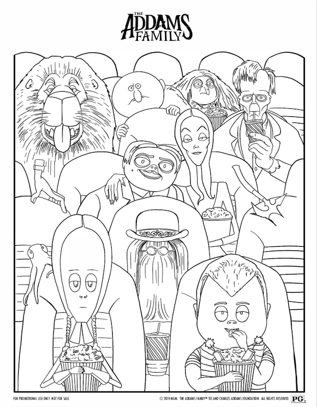 69 Wednesday Coloring Pages Printable 46