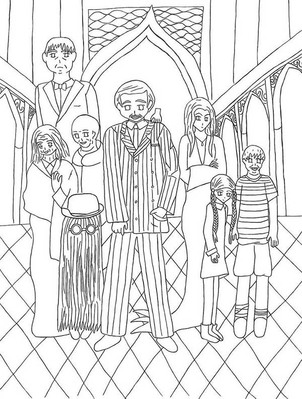 69 Wednesday Coloring Pages Printable 48