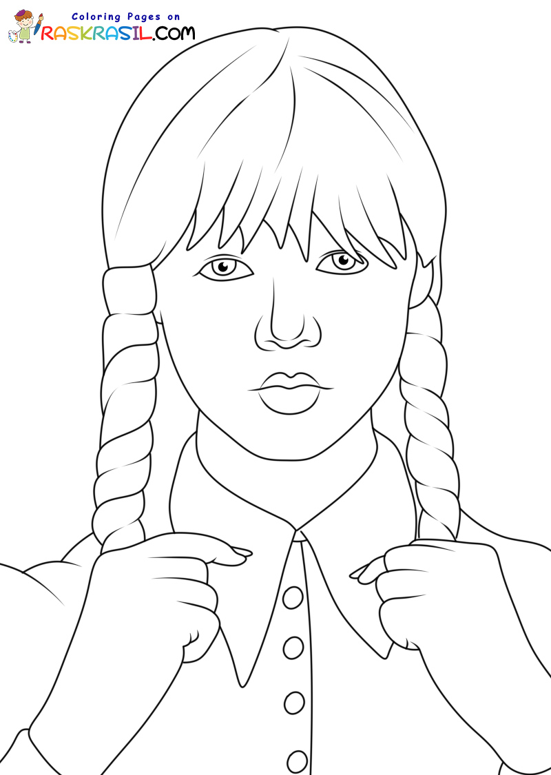 69 Wednesday Coloring Pages Printable 58