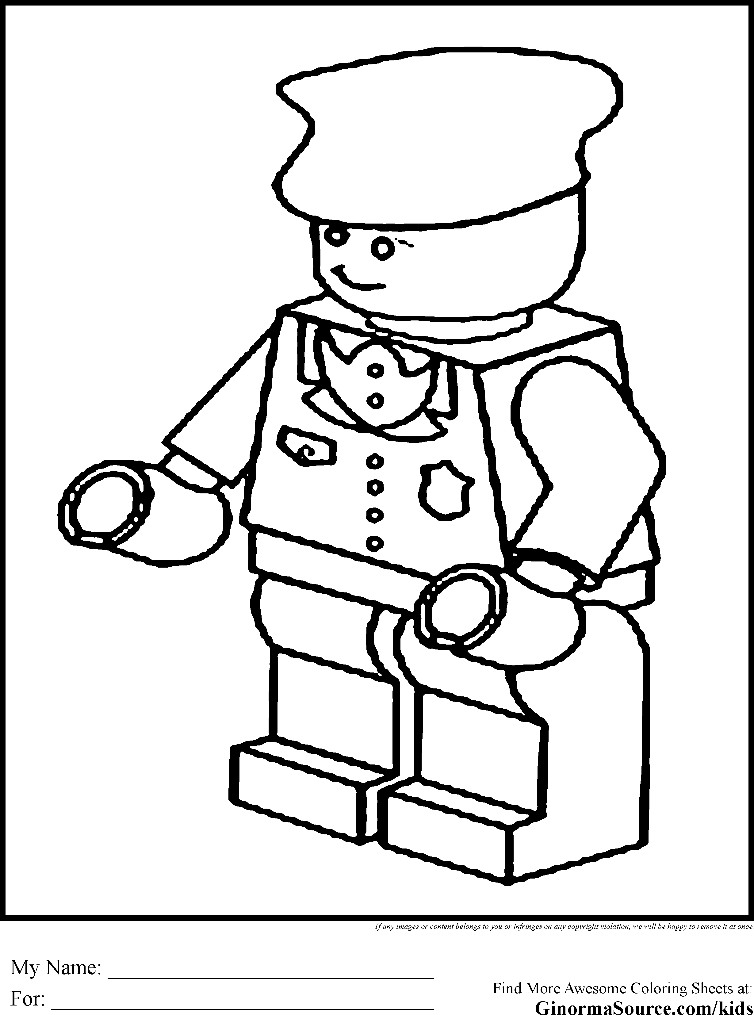 101 Lego Coloring Pages Printable 2