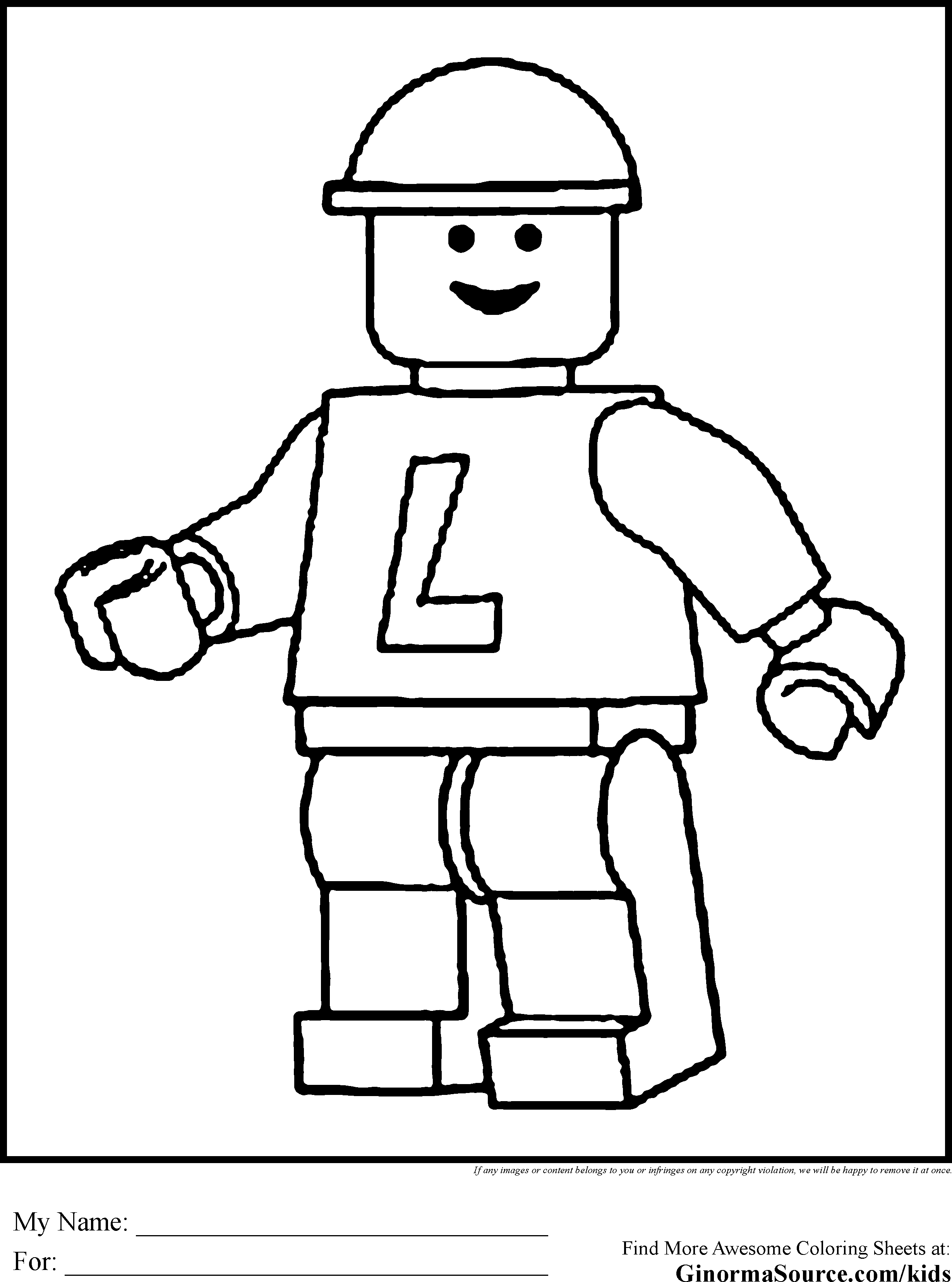 101 Lego Coloring Pages Printable 25