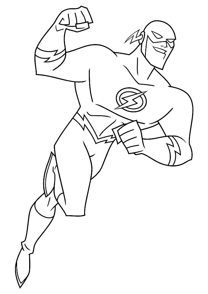 111 Flash Coloring Pages Printable 104