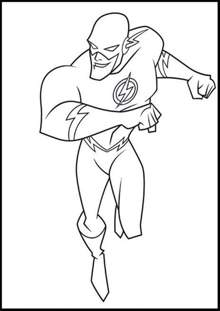 111 Flash Coloring Pages Printable 109