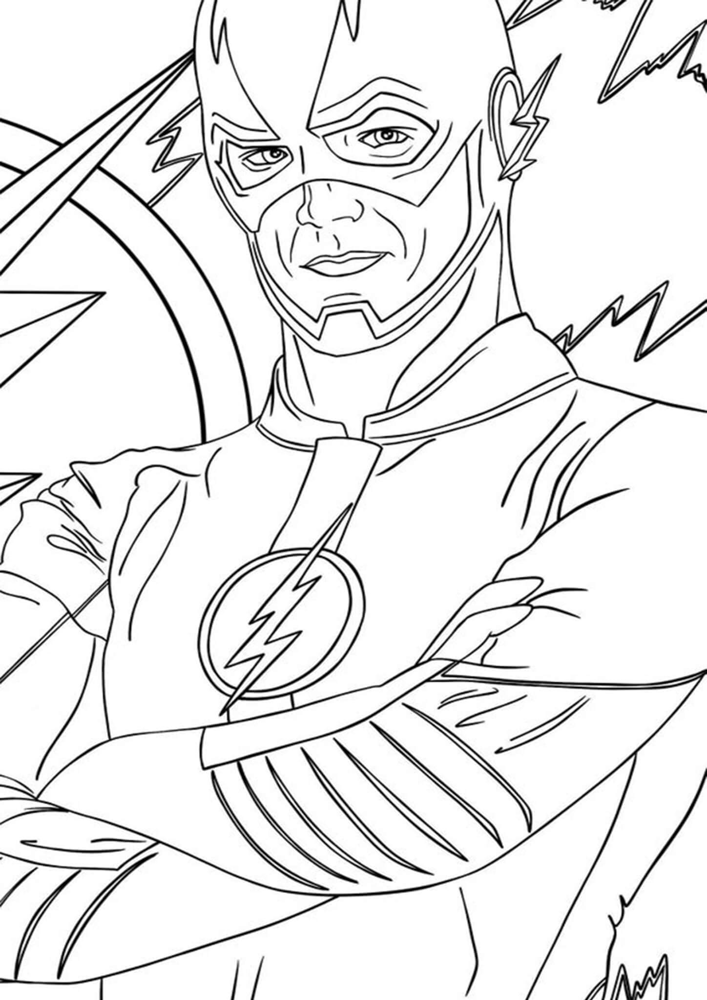 111 Flash Coloring Pages Printable 13