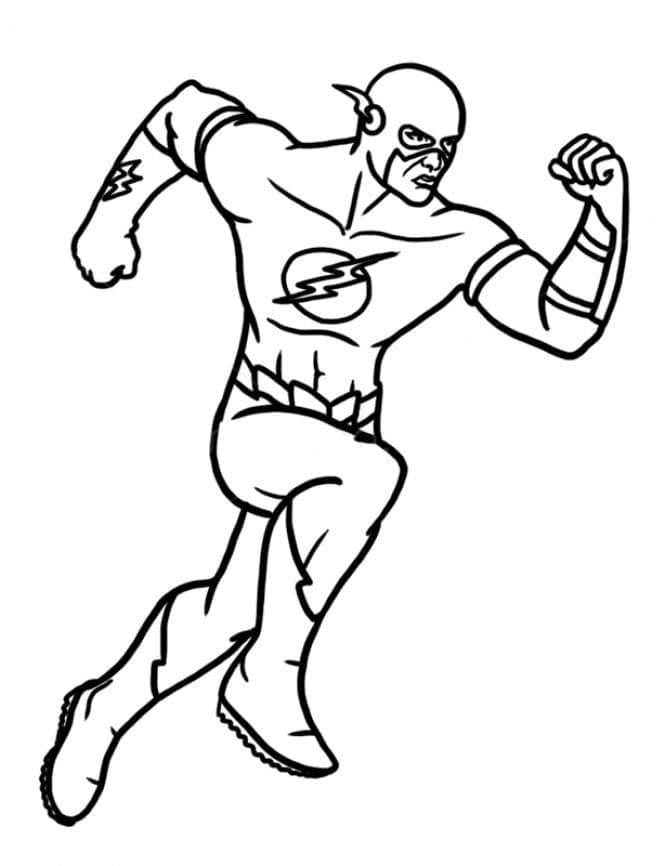 111 Flash Coloring Pages Printable 18