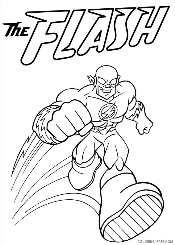 111 Flash Coloring Pages Printable 21