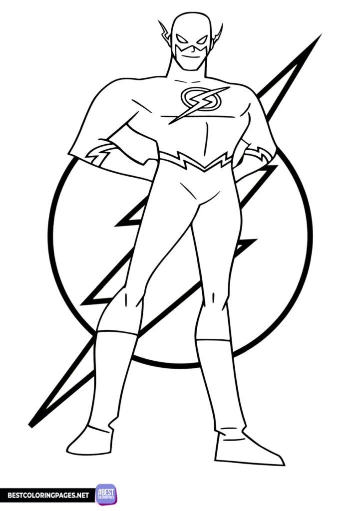 111 Flash Coloring Pages Printable 35