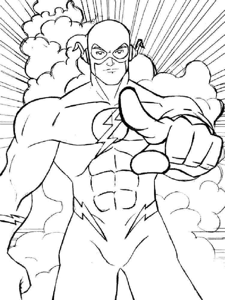 111 Flash Coloring Pages Printable 42