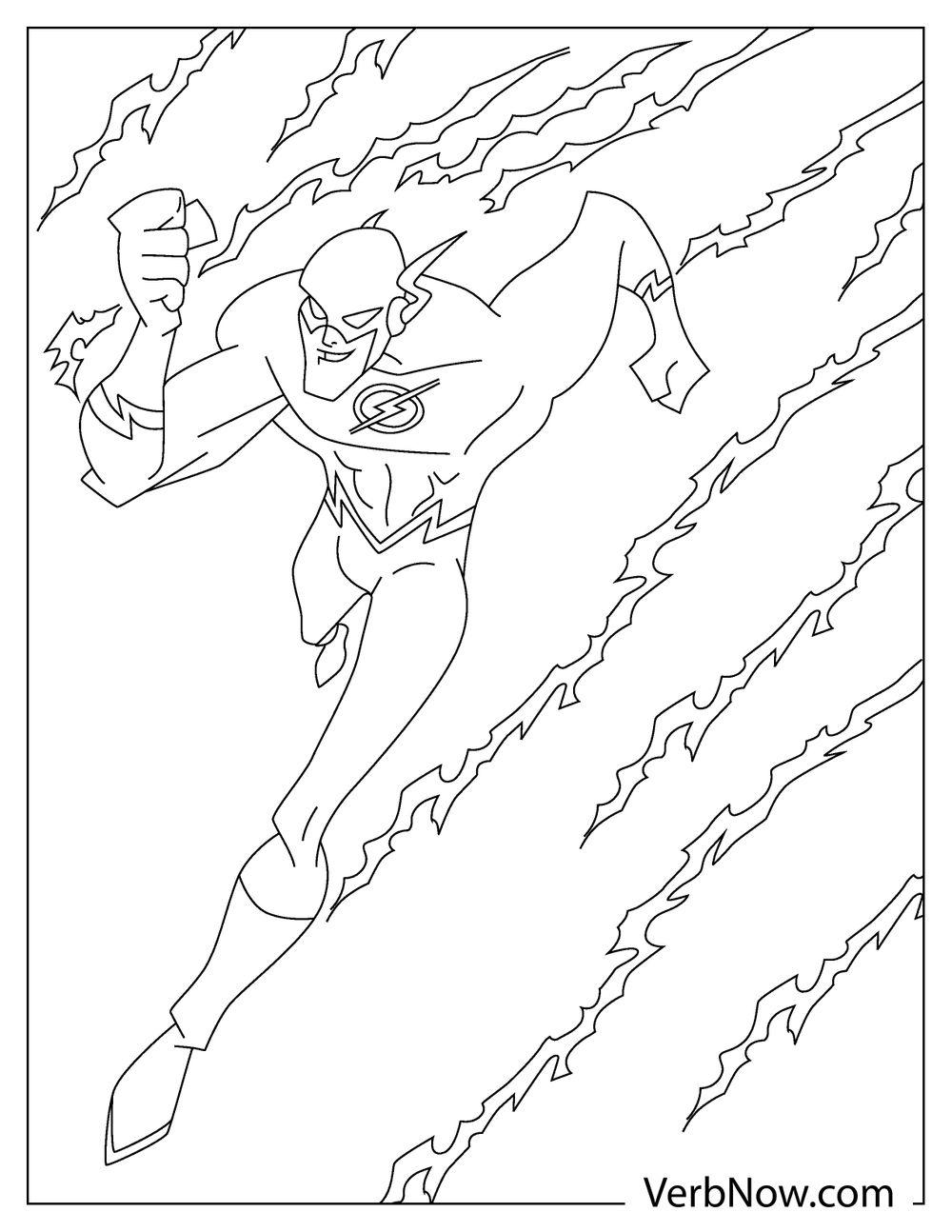 111 Flash Coloring Pages Printable 47