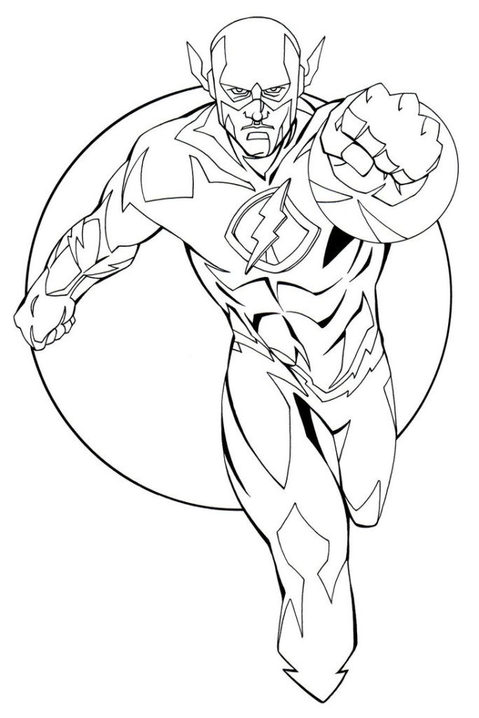 111 Flash Coloring Pages Printable 51