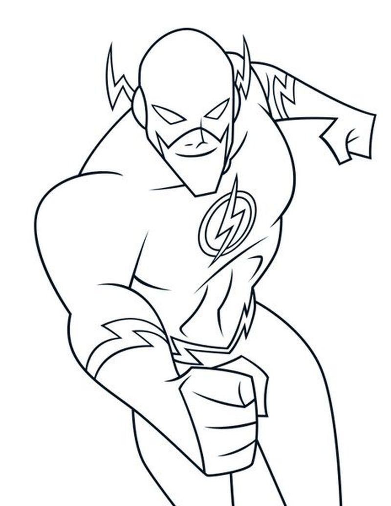 111 Flash Coloring Pages Printable 52