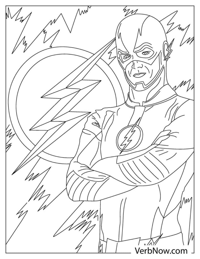 111 Flash Coloring Pages Printable 6