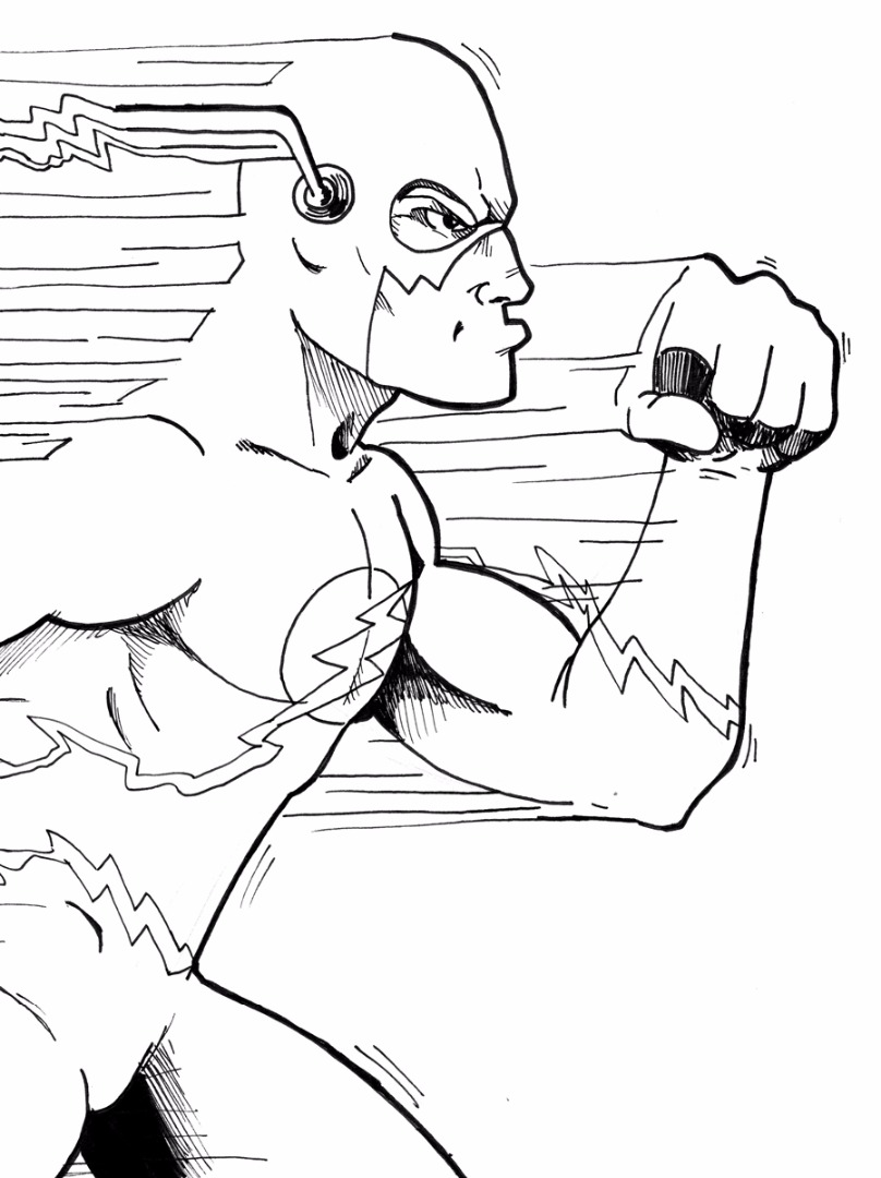 111 Flash Coloring Pages Printable 64