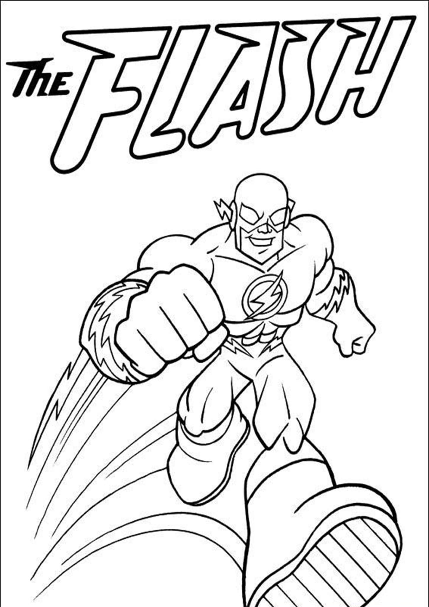 111 Flash Coloring Pages Printable 67