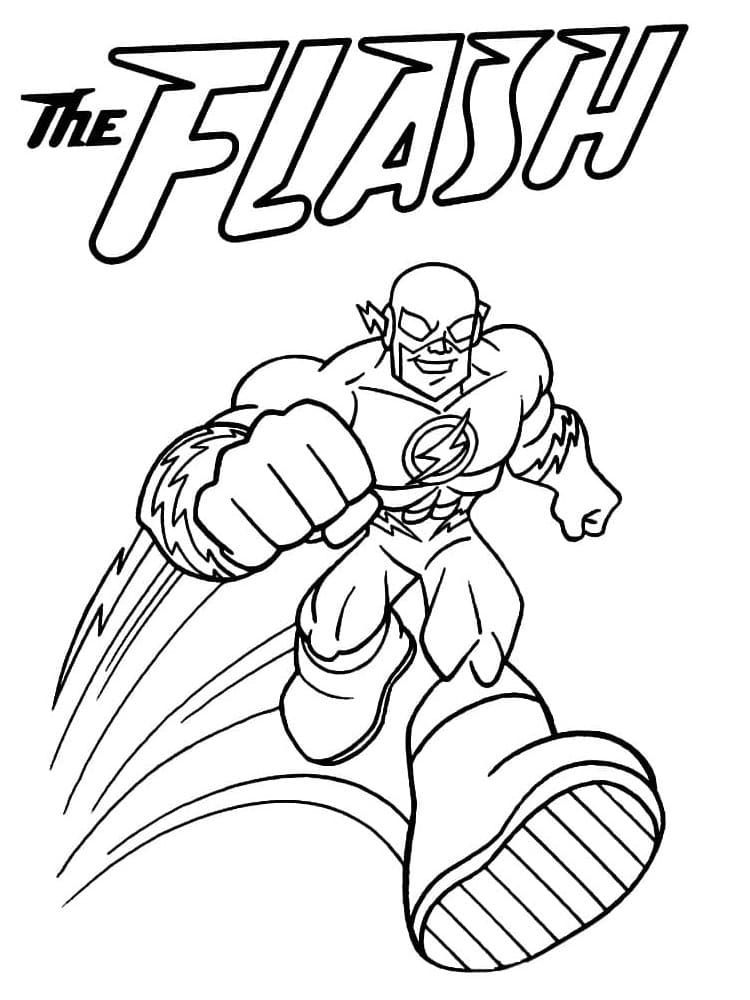 111 Flash Coloring Pages Printable 73