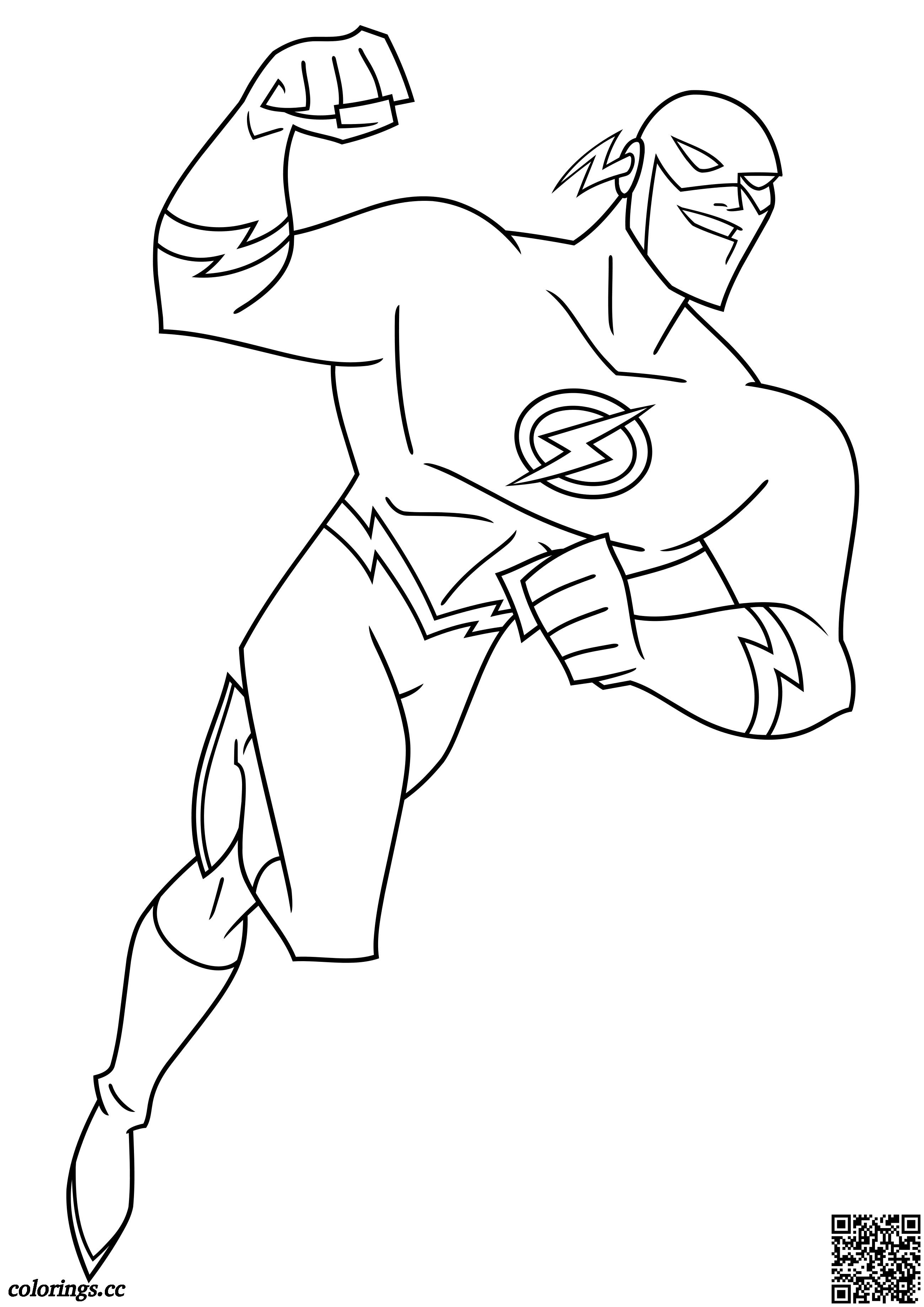 111 Flash Coloring Pages Printable 74