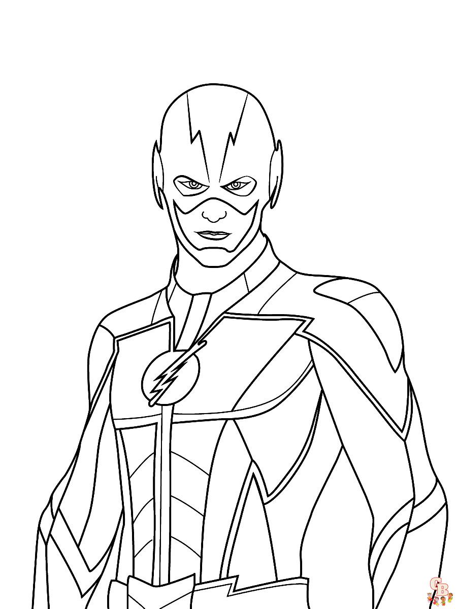 111 Flash Coloring Pages Printable 78