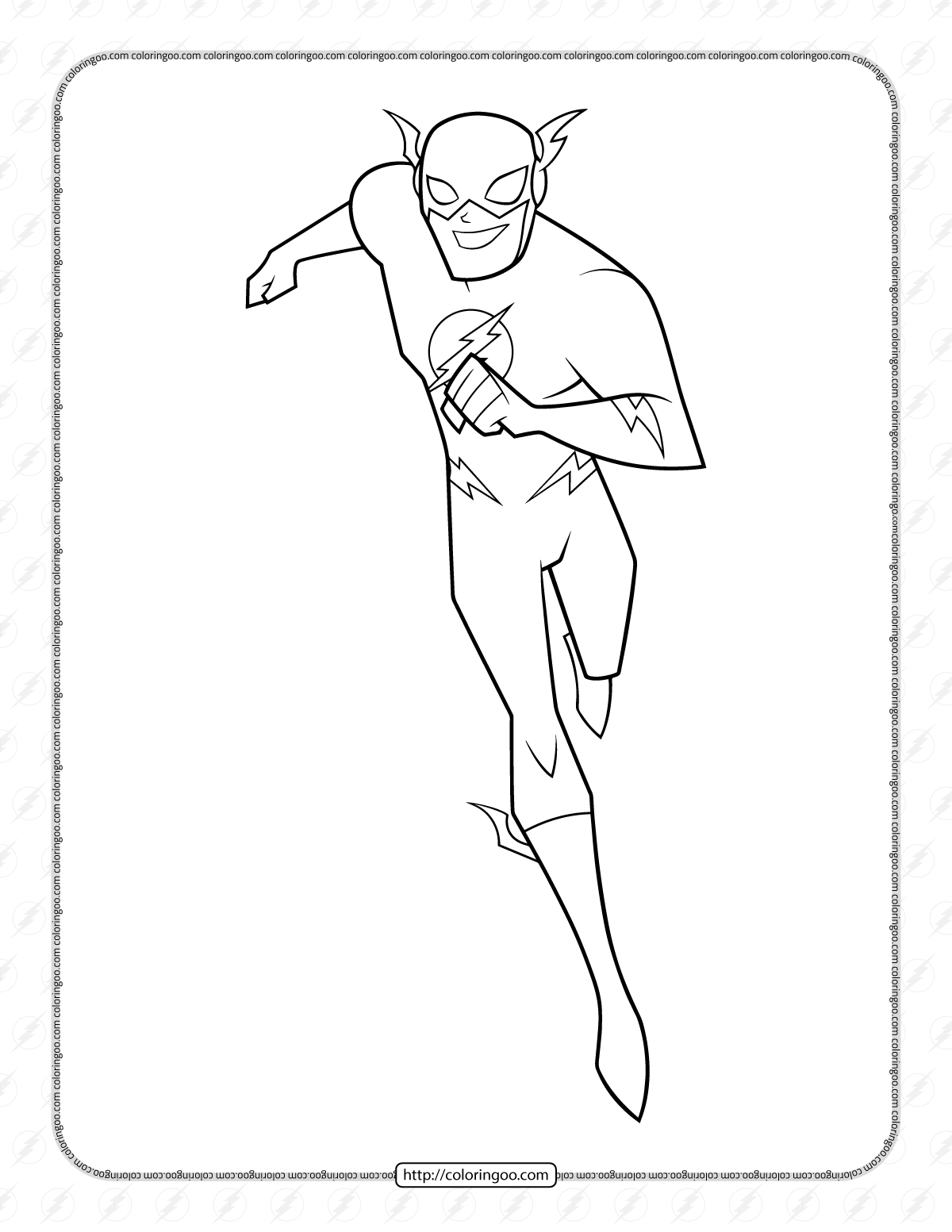 111 Flash Coloring Pages Printable 86