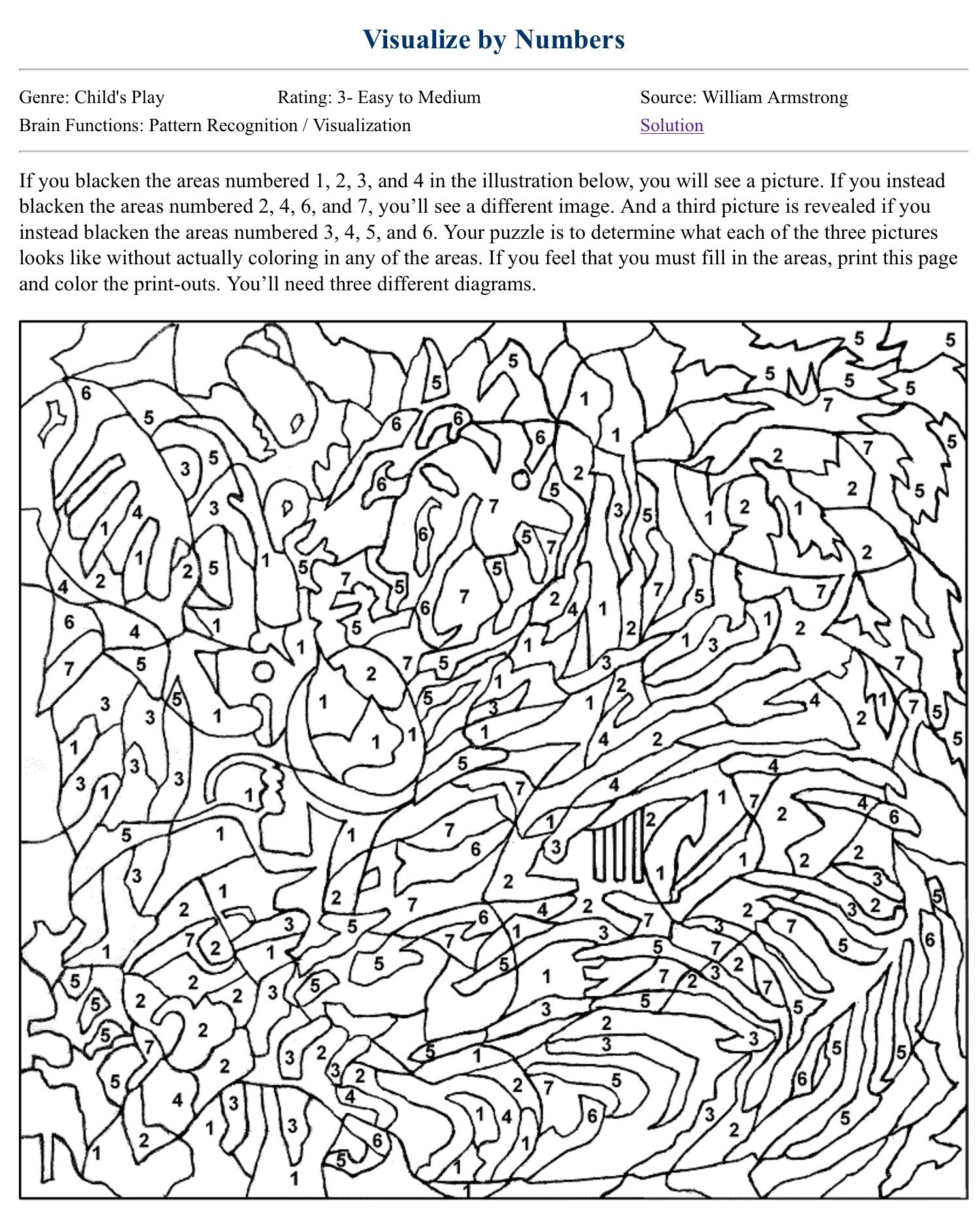 119 Adult Color By Numbers Printable 113