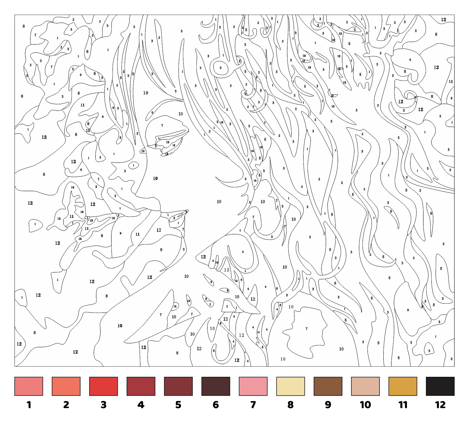 119 Adult Color By Numbers Printable 29