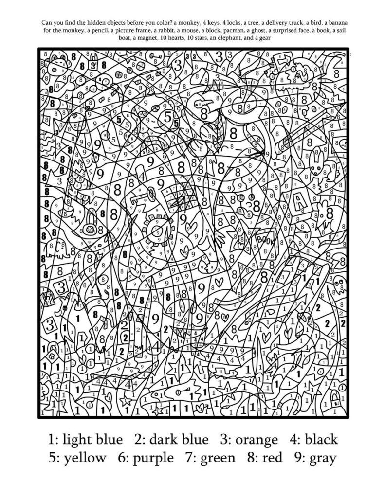 119 Adult Color By Numbers Printable 33