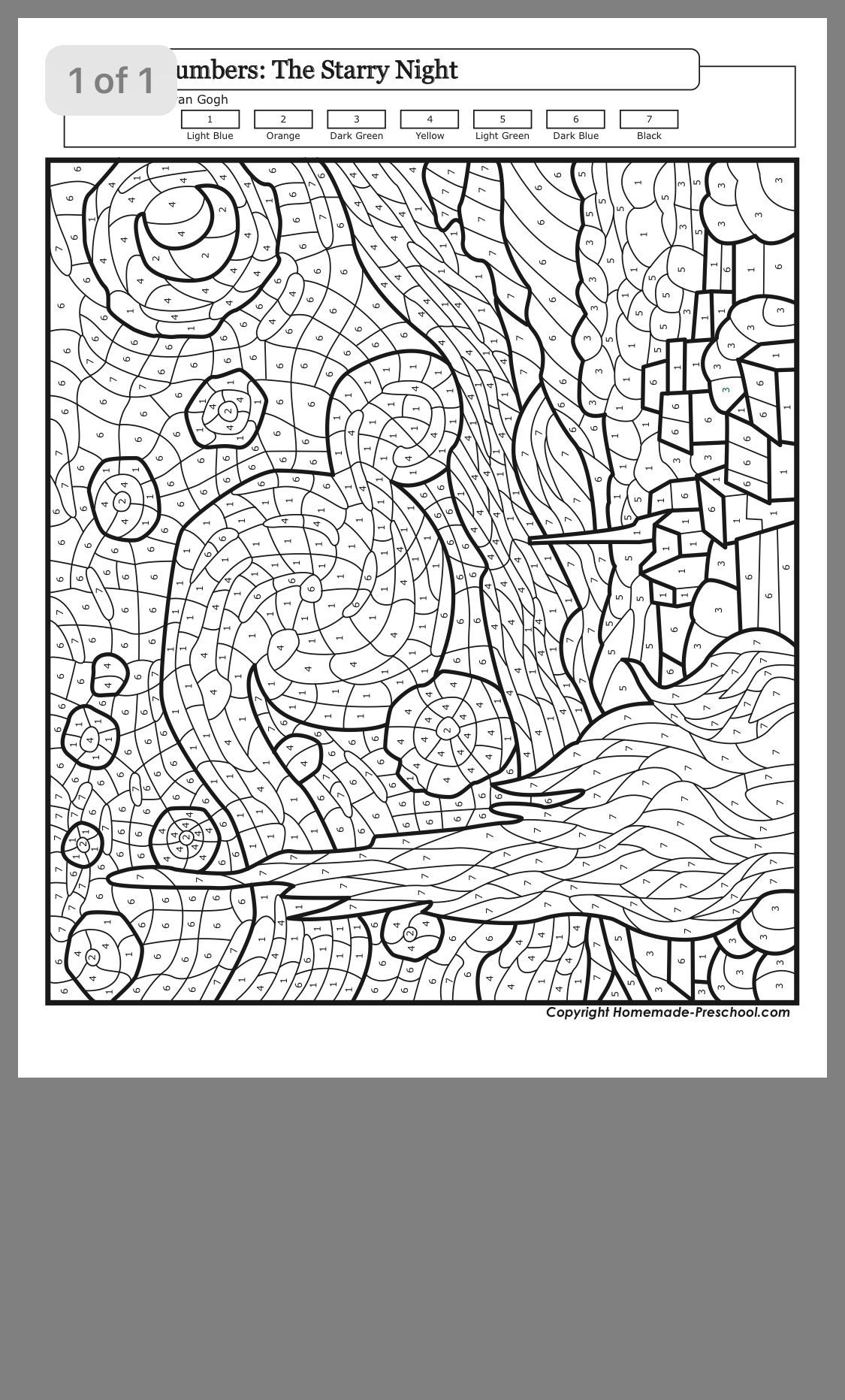 119 Adult Color By Numbers Printable 40