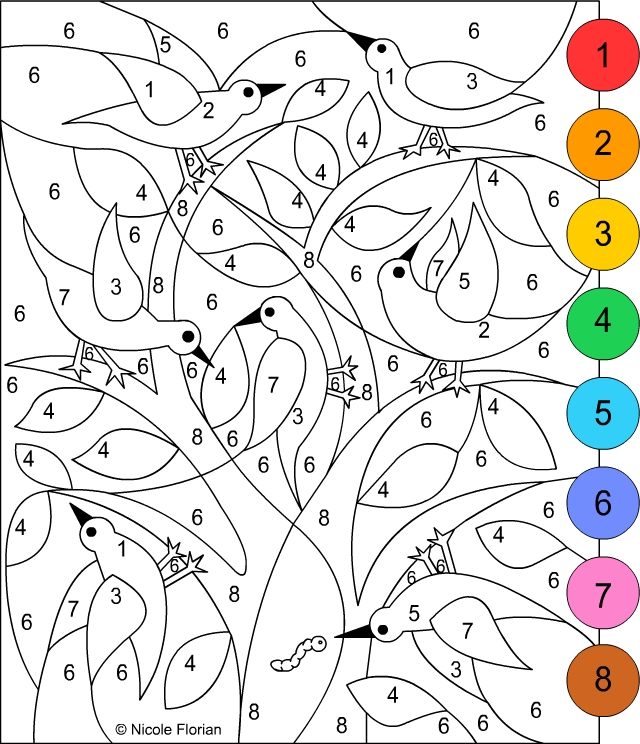 119 Adult Color By Numbers Printable 44