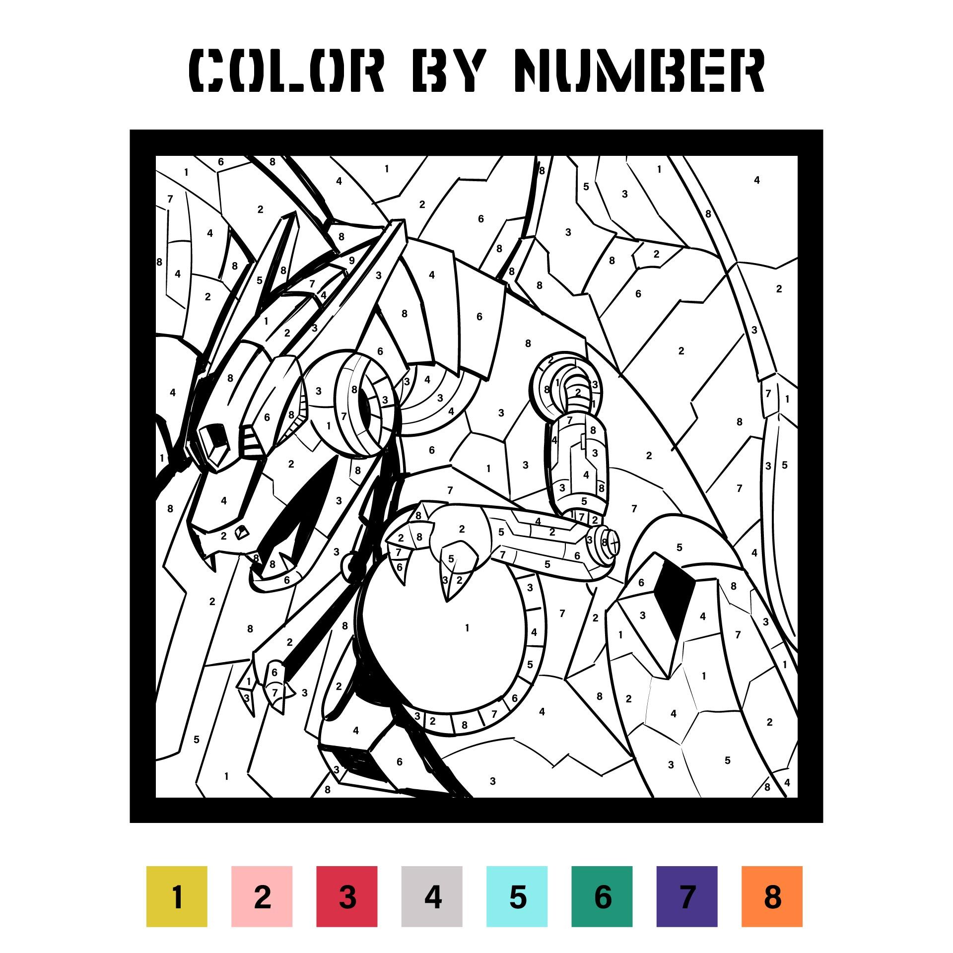 119 Adult Color By Numbers Printable 47