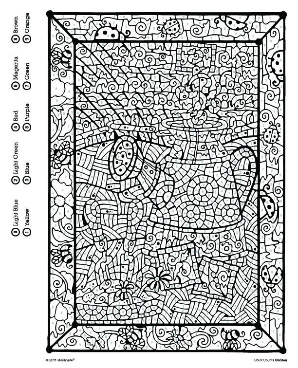 119 Adult Color By Numbers Printable 48