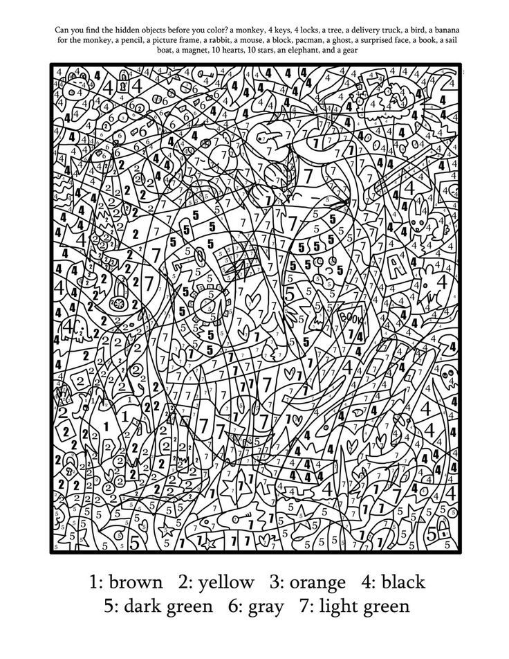 119 Adult Color By Numbers Printable 51