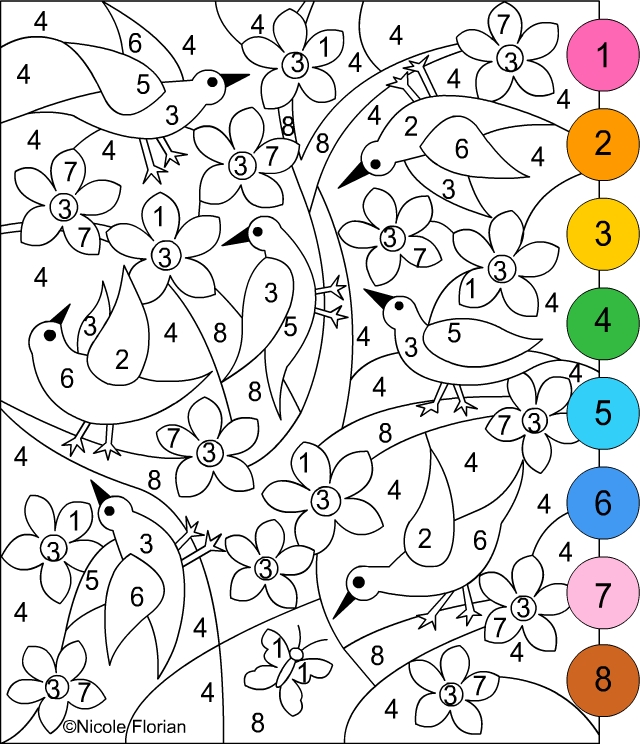 119 Adult Color By Numbers Printable 54