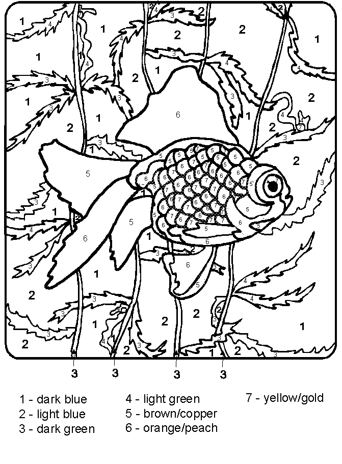 119 Adult Color By Numbers Printable 64