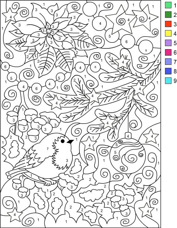 119 Adult Color By Numbers Printable 84