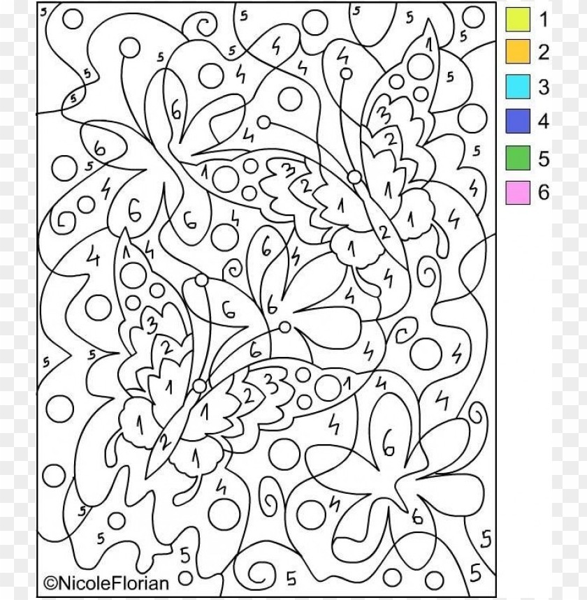 119 Adult Color By Numbers Printable 98