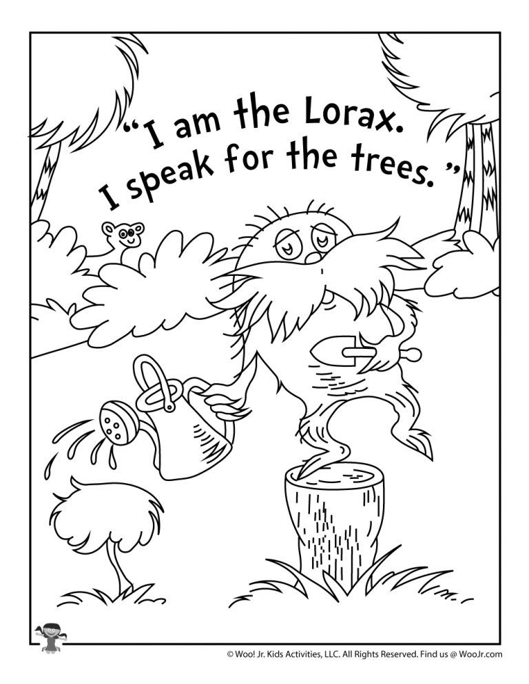 122 Free Printable Lorax Coloring Pages for Kids 112