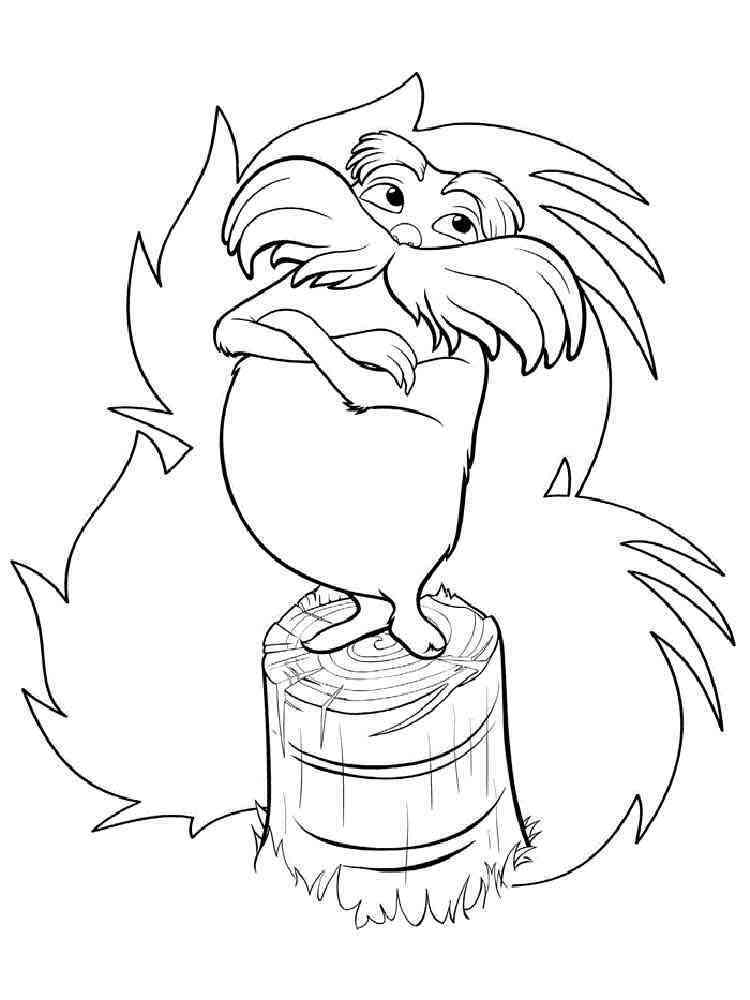 122 Free Printable Lorax Coloring Pages for Kids 2