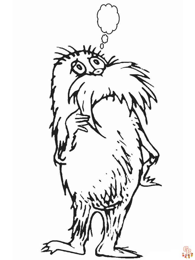 122 Free Printable Lorax Coloring Pages for Kids 20