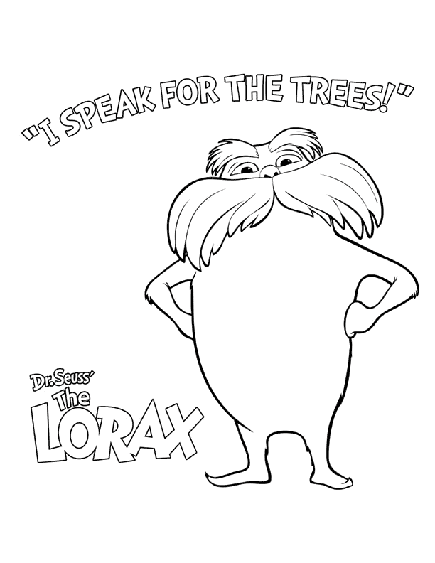 122 Free Printable Lorax Coloring Pages for Kids 31