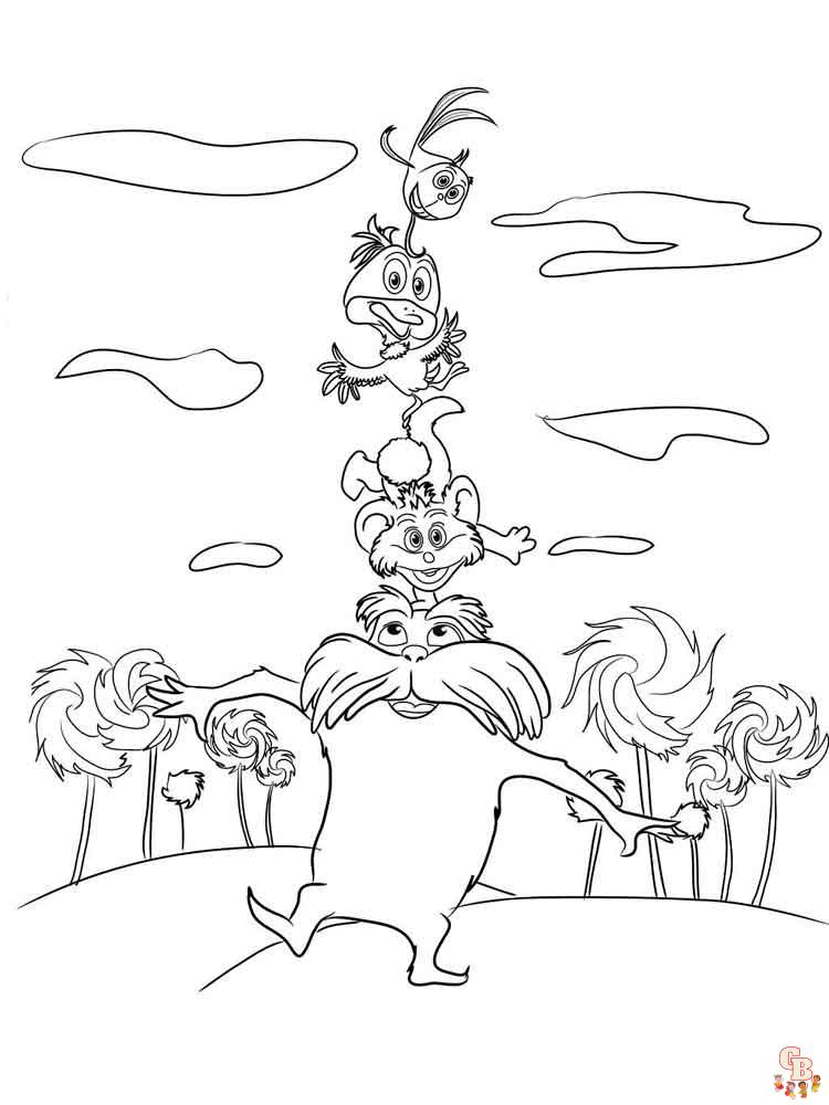 122 Free Printable Lorax Coloring Pages for Kids 32