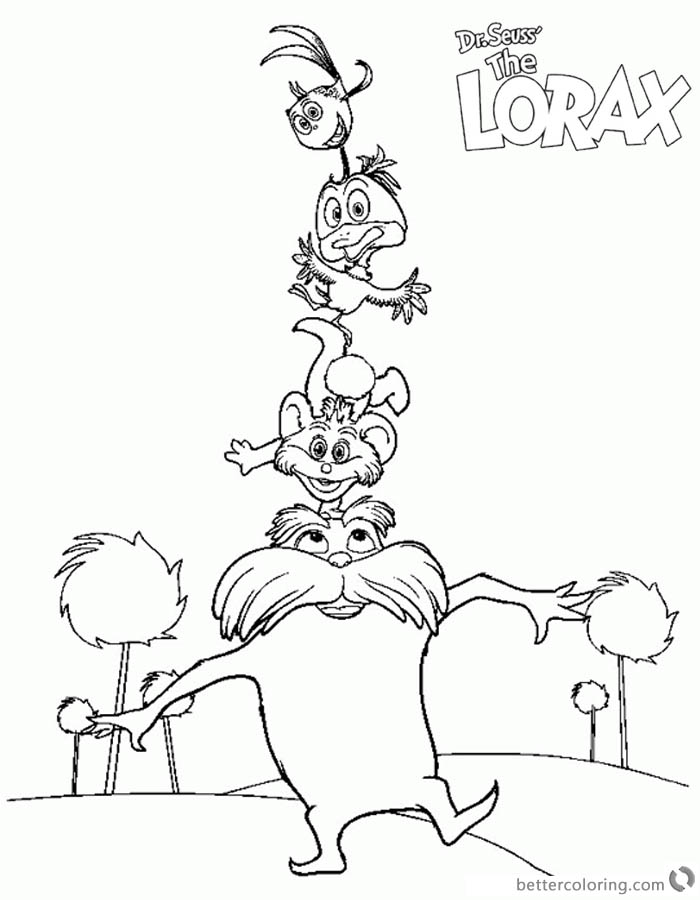 122 Free Printable Lorax Coloring Pages for Kids 44